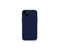 Coque pour iPhone 14 Plus MagSafe en Silicone Antimicrobienne Decoded Bleu marine