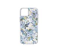 Coque pour iPhone 14 Plus Motif Floral Garden Party Antibactérienne Rifle Paper Bleu