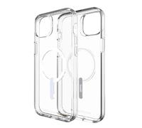 Gear4 Crystal Palace Snap - Coque de protection pour téléphone portable - compatibilité avec MagSafe - Tritan Renew, D3O Crystalex - clair - pour