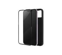 Coque pour iPhone 14 Plus Silicone Gel Souple et Verre Trempé 9H Noir
