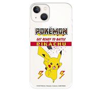 Coque pour iPhone 14 Pokemon, Get Ready To Battle pour protéger votre téléphone portable en silicone souple avec licence officielle Pokémon