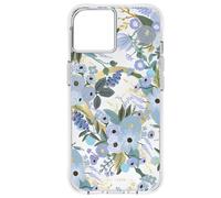 Coque pour iPhone 14 Pro Antibactérienne avec Motif Floral Garden Party Rifle Paper Bleu