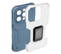 Coque pour iPhone 14 Pro Antichoc Hybride avec Anneau Support Magnétique Blanc