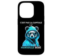 Coque pour iPhone 14 Pro C'est pas la capitale c'est marseille bébé marseille fan
