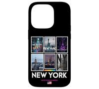 Coque pour iPhone 14 Pro Cool Real New York City Skyline, New York Streets Design