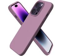 Coque pour iPhone 14 Pro, Coque en Silicone Liquide (pour iPhone 14 Pro)(6,1""), ?tui iPhone 14 Pro Fine, Housse iPhone 14 Pro Antichoc - Lilas Mauve
