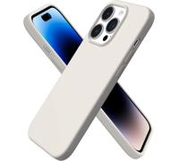 Coque pour iPhone 14 Pro, Coque en Silicone Liquide (pour iPhone 14 Pro)(6,1""), ?tui iPhone 14 Pro Fine, Housse iPhone 14 Pro Antichoc - Stone