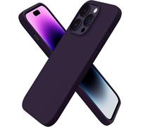 Coque pour iPhone 14 Pro, Coque en Silicone Liquide (pour iPhone 14 Pro)(6,1""), ?tui iPhone 14 Pro Fine, Housse iPhone 14 Pro Antichoc - Violet Fonc¿¿