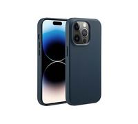 Coque pour iPhone 14 Pro Cuir véritable Nightfall Blue
