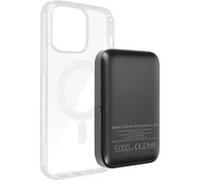 Coque pour iPhone 14 Pro et Powerbank 5000 mAh Magsafe Swissten Transparent Transparent G