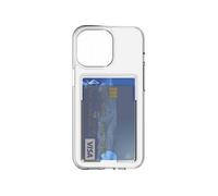 Coque pour iPhone 14 Pro Hybride avec porte-carte intégré Transparent