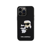 Coque pour iPhone 14 Pro Max 3D Karl et Choupette Renforcée Noir