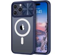 Coque Pour Iphone 14 Pro Max 6,7"", Cache-Objectif Coulissant, Protection Caméra, Coque Iphone 14 Pro Max Compatible Avec Magsafe, Etui En Tpu Antichoc Antidérapant, Bleu[Mag5299241]