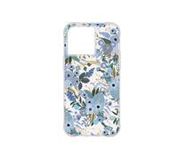 Coque pour iPhone 14 Pro Max Antibactérienne avec Motif Floral Garden Party Rifle Paper Bleu