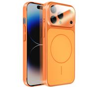 Coque pour iPhone 14 Pro Max Compatible MagSafe Finition AG Glass Mate Orange