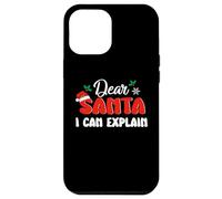 Coque pour iPhone 14 Pro Max Dear Santa I Can Explain Funny Christmas Xmas