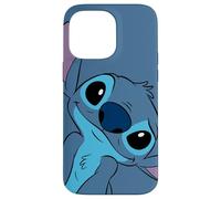 Coque pour iPhone 14 Pro Max Disney Lilo et Stitch Cute Stitch Tête de couture Gris ardoise