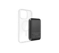 Coque et étui téléphone mobile Swissten Coque pour iPhone 14 Pro Max et Powerbank 5000 mAh Magsafe Transparent
