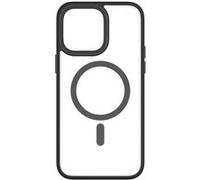 Coque pour iPhone 14 Pro Max Hybrid Soft avec Snap Compatible MagSafe QDOS Noir Noir G