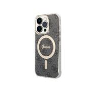 GUESS 4G GUHMP14XH4STK MagSafe Coque pour iPhone 14 Pro Max (6,7) Gris