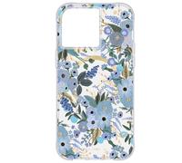 Coque pour iPhone 14 Pro Max MagSafe Motif Floral Garden Party Antibactérienne Rifle Paper Bleu