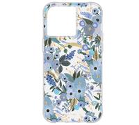 Coque pour iPhone 14 Pro Max MagSafe Motif Floral Garden Party Antibactérienne Rifle Paper Bleu