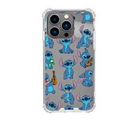 Coque pour iPhone 14 Pro MAX Officiel de Lilo & Stitch Motif Miroir Argent pour protéger votre téléphone - Choisissez le type de coque que vous aimez le plus avec licence officielle Disney