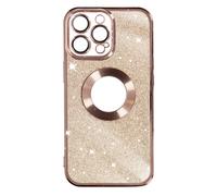 Coque pour iPhone 14 Pro Max Paillette Amovible Série Protecam Spark Rose champagne
