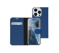 Coque pour iPhone 14 Pro Max Similicuir Bleu foncé