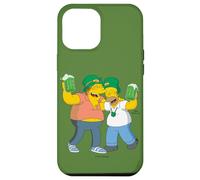 Coque pour iPhone 14 Pro Max The Simpsons Homer and Barney Cheers to St. Patrick’s Day