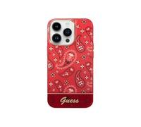 Coque pour iPhone 14 Pro Motif Bandana Elégant et Intemporel Rouge