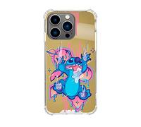 Coque pour iPhone 14 Pro officielle Stitch Babas Miroir doré pour protéger votre téléphone. Choisissez le type de coque que vous aimez avec licence officielle Disney