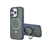 Accezz Coque Ring Stand avec MagSafe pour Apple iPhone 14 Pro - Bleu