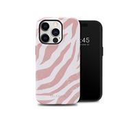 Coque pour iPhone 14 Pro Plastique Couleurful Zèbre Old Pink