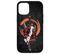 Coque pour iPhone 14 Pro Samouraï japonais, démon onien, sakura, épée katana