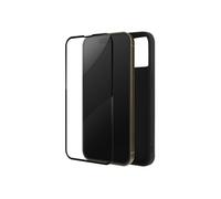 Coque pour iPhone 14 Pro Silicone Gel Souple et Verre Trempé 9H Noir
