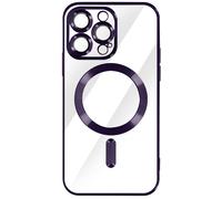 Coque pour iPhone 14 Pro Silicone Protection Caméra Chromé Violet