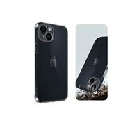 Coque pour iPhone 14 Silicone Gel Coins Renforcés Transparent