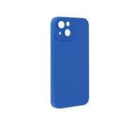 Coque pour iPhone 14 Silicone Mat Protection Caméra Bleu