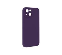 Coque pour iPhone 14 Silicone Mat Protection Caméra Violet foncé