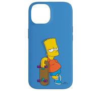 Coque pour iPhone 14 The Simpsons Bart Simpson Bleu ciel