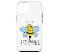 Coque pour iPhone 15 abeille comique souriante - abeille intelligente
