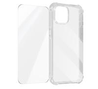 Coque pour iPhone 15 Coins Renforcés Antichoc + Verre Trempé 9H Transparent
