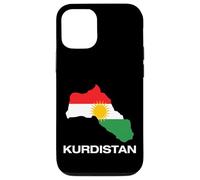 Coque pour iPhone 15 Cool Kurdistan Map with Kurdistan Flag Illustration Graphic