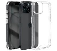 Coque pour iPhone 15 Dos Rigide Coins Bumper Antichoc Transparent