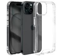 Coque pour iPhone 15 Dos Rigide Coins Bumper Antichoc Transparent