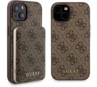 Coque pour iPhone 15 - Guess Hardcase Powerbank MagSafe (GUBPM5P15S4GEMGW) - Marron G