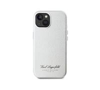 Coque pour iPhone 15 Hotel RSG Texturée Grainé Élégante Argent