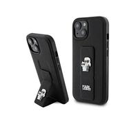 Coque pour iPhone 15 / iPhone 14 / iPhone 13 - Saffiano Gripstand (KLHCP15SGSAKCPK) - Karl&Choupette