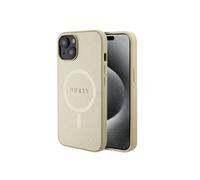Coque pour iPhone 15 / iPhone 14 / iPhone 13 - Saffiano MagSafe (GUHMP15SPSAHMCB) - Or